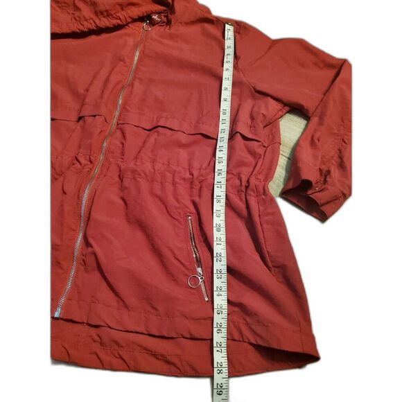 Jade & Ivory Women's Hooded Zip Up Jacket Red 3X Love Always Wins Drawstring - Picture 9 of 9